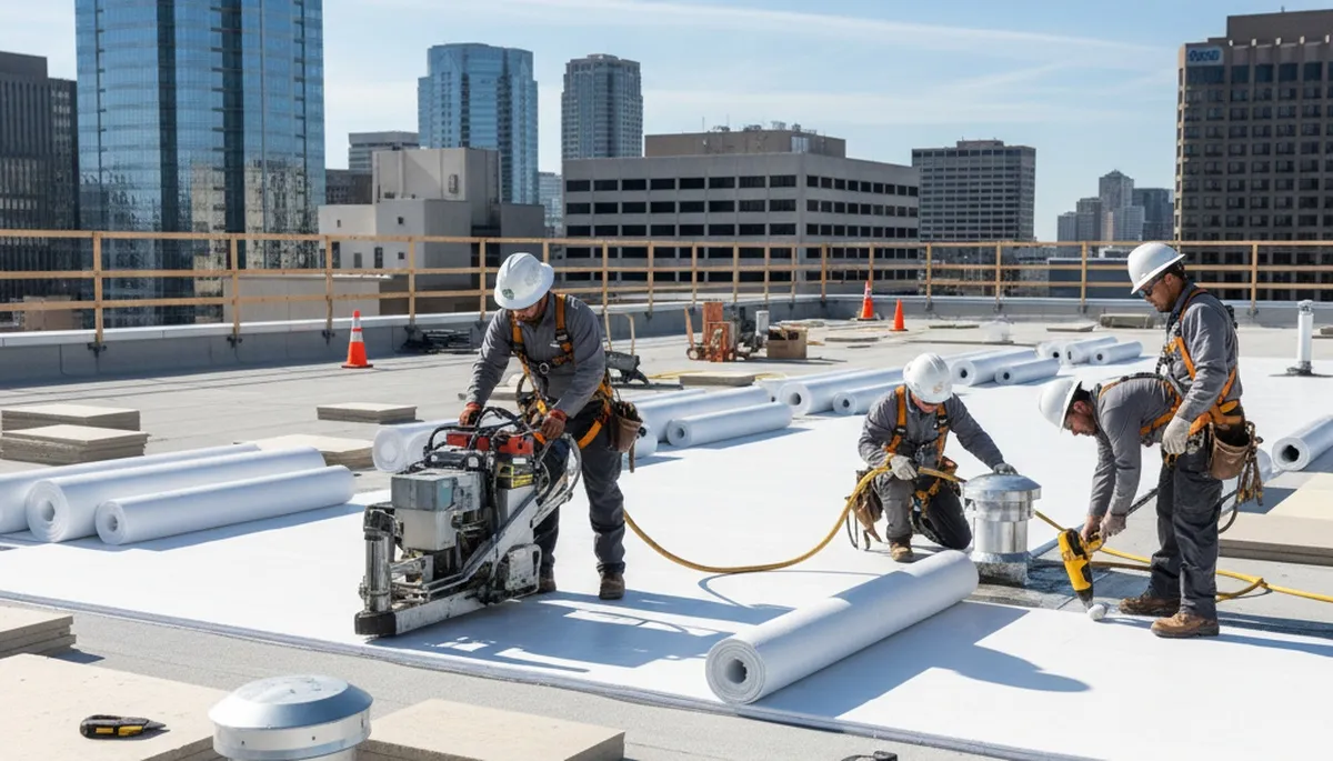 Commercial roofing installation in Virginia Beach, VA for coastal business protection