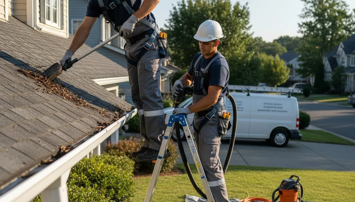 Gutter cleaning service in Virginia Beach, VA for home protection and proper water flow