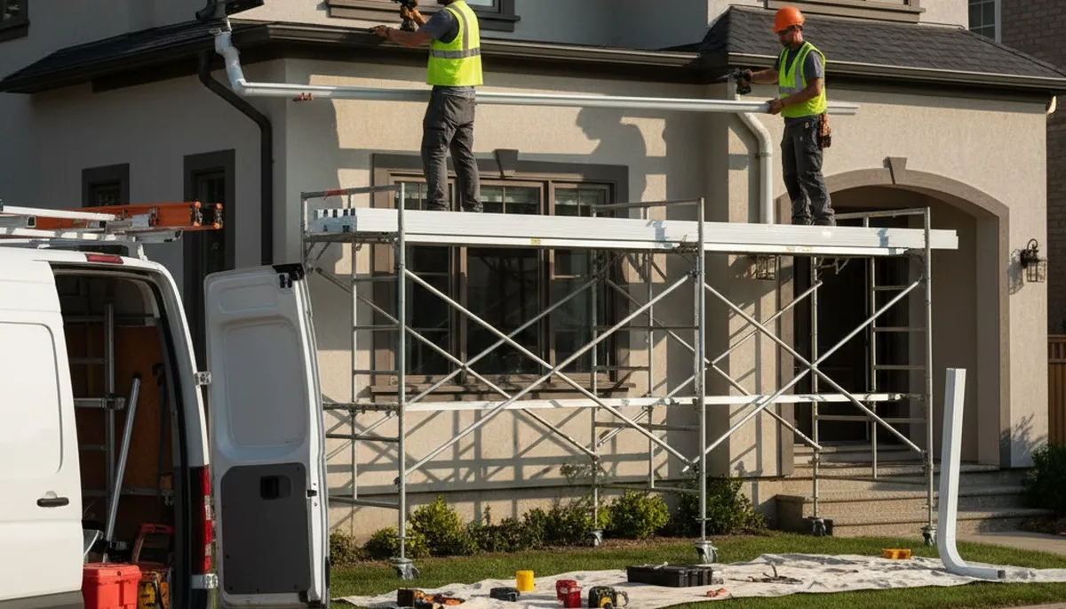Virginia Beach gutter installation by FX Remodeling & Exteriors for stormwater protection