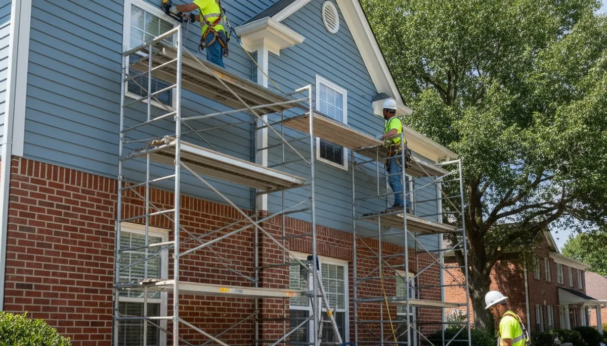 Vinyl siding installation service in Virginia Beach, VA for a home exterior