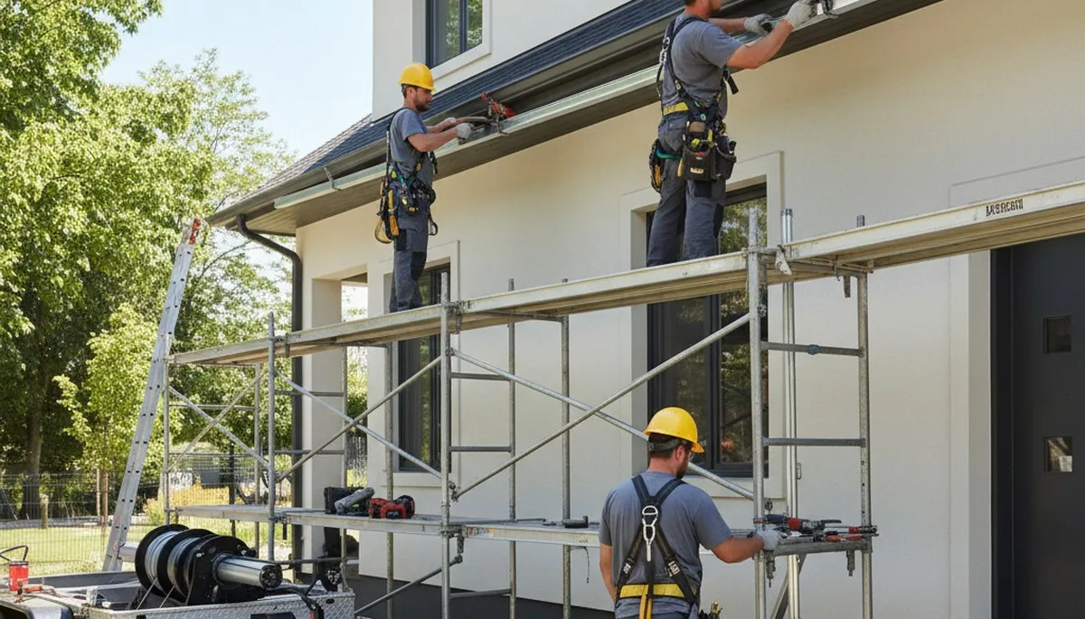 Seamless gutter installation for Virginia Beach, VA homes by FX Remodeling & Exteriors