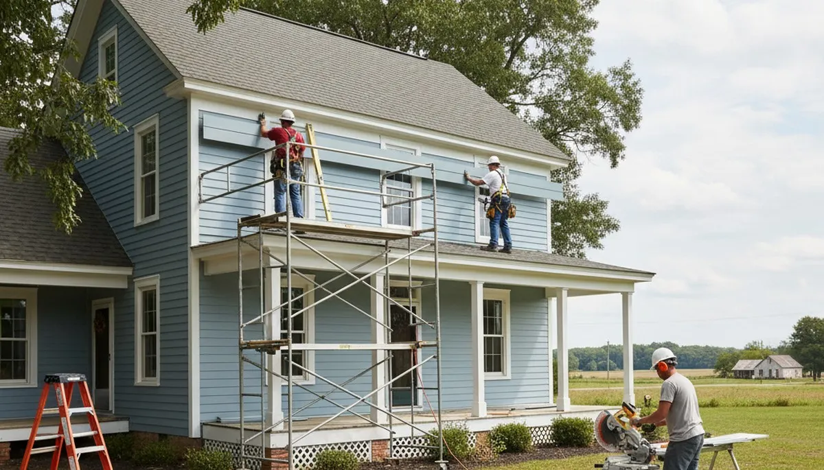 Virginia Beach, VA vinyl siding installation for a residential home exterior